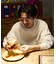 Burger Factory×FREAK'S STORE/バーガーファクトリー 別注 ビッグシルエット バックプリント クルーネックスウェット 【限定展開】