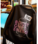 Burger Factory×FREAK'S STORE/バーガーファクトリー 別注 ビッグシルエット バックプリント クルーネックスウェット 【限定展開】