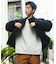 ビッグシルエット スタンドカラー ダック ブルゾン / キルティング 中綿 【限定展開】