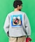 matsui×FREAK'S STORE 別注「レコード」 ドローコード バックプリント クルーネックスウェット