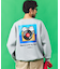 matsui×FREAK'S STORE 別注「レコード」 ドローコード バックプリント クルーネックスウェット