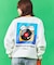 matsui×FREAK'S STORE 別注「レコード」 ドローコード バックプリント クルーネックスウェット