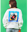 matsui×FREAK'S STORE 別注「レコード」 ドローコード バックプリント クルーネックスウェット