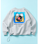 matsui×FREAK'S STORE 別注「レコード」 ドローコード バックプリント クルーネックスウェット