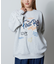 リラックスフィット ロープ刺繍デザイン プリント クルーネック スウェット / First Rate 【限定展開】