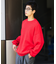 リラックスフィット 片畦リンキング クルーネック ニット 【限定展開】