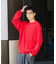 リラックスフィット 片畦リンキング クルーネック ニット 【限定展開】