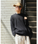 リラックスフィット 片畦リンキング クルーネック ニット 【限定展開】