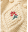 花刺繍 ニットベスト
