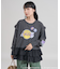 NBA 布帛ドッキング チュニック長袖Tシャツ