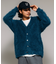 メランジ フェザー Vネック カーディガン