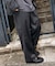 別注 SMU PT-38 SETUP 2TUCK TR WIDE PANTS 【セットアップ対応】
