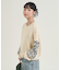 クローバー柄 ショート丈ニット
