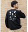 CHUMS×FREAK'S STORE/チャムス 別注 ランダムブービーバード バックプリント クルーネックスウェット/オバケモチーフ 【限定展開】
