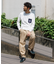 CHUMS×FREAK'S STORE 別注 ブービーバード ニットポケット クルーネック ロングスリーブ Tシャツ 【限定展開】