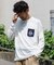 CHUMS×FREAK'S STORE 別注 ブービーバード ニットポケット クルーネック ロングスリーブ Tシャツ 【限定展開】