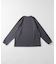 High-Twist Smooth ソリッド ロングスリーブTシャツ 無地