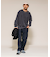 High-Twist Smooth ソリッド ロングスリーブTシャツ 無地