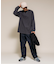 High-Twist Smooth ソリッド ロングスリーブTシャツ 無地