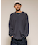 High-Twist Smooth ソリッド ロングスリーブTシャツ 無地