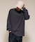 High-Twist Smooth ソリッド ロングスリーブTシャツ 無地