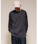 High-Twist Smooth ソリッド ロングスリーブTシャツ 無地