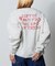 ビッグシルエット バックプリント クルーネックスウェット / EVERY DAY 【限定展開】