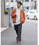 リラックスフィット ワンポイントロゴ リバーシブル ナイロン フリースジャケット
