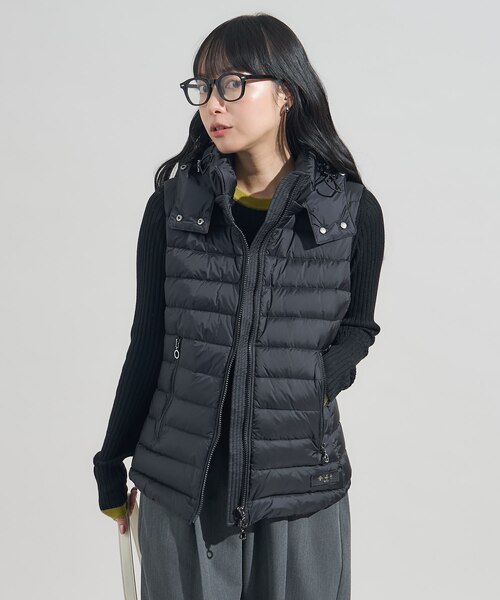 美品 ORSIERA ダウン ベスト ファー 取り外し可 3way ブラック 美品 ORSIERA ダウン ベスト ファー 取り外し可 3way ブラック ORSIERA