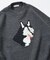 リラックスフィット ドッグモチーフ ローゲージ ジャガード クルーネックニット / ハスキー 【限定展開】