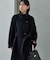 ＜低身長サイズあり＞2WAY ウール ハイネック ロングコート