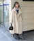 ＜低身長サイズあり＞2WAY ウール ハイネック ロングコート