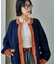＜新色追加＞パッチワーク ケーブル 配色ニットカーディガン