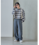 オンブレ チェックシャツ