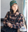 オンブレ チェックシャツ