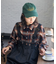 オンブレ チェックシャツ