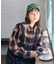 オンブレ チェックシャツ