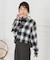 オンブレ チェックシャツ
