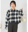 オンブレ チェックシャツ