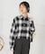 オンブレ チェックシャツ