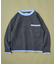 配色 ポケット付きニット