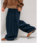 ワイドシルエット ワンウォッシュ カーブ コーデュロイパンツ