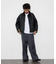 Washed 100% Wool  ワイドシルエット スラックスパンツ
