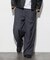 Washed 100% Wool  ワイドシルエット スラックスパンツ