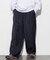 Washed 100% Wool  ワイドシルエット スラックスパンツ