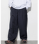 Washed 100% Wool  ワイドシルエット スラックスパンツ