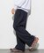 Washed 100% Wool  ワイドシルエット スラックスパンツ