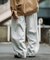 ボンディング カーブシルエット  ワイドスウェットパンツ
