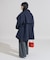 ウーリー ハイネック テントラインミドルコート