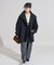 ウーリー ハイネック テントラインミドルコート